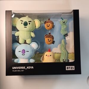 BTS BT21 Koya Plush Doll Set - Sealed In Box